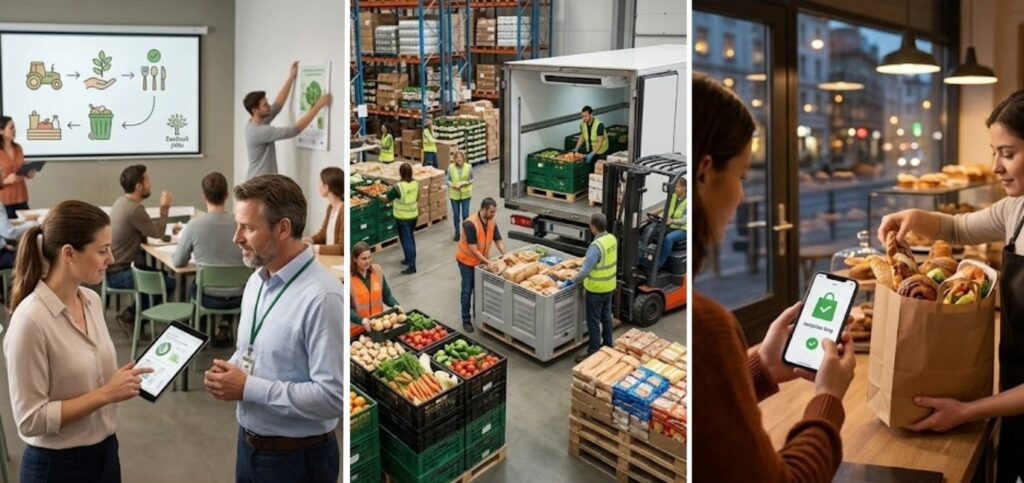 Rozdíl Zachraň jídlo-Potravinové banky-aplikace na odkup jídla před expirací